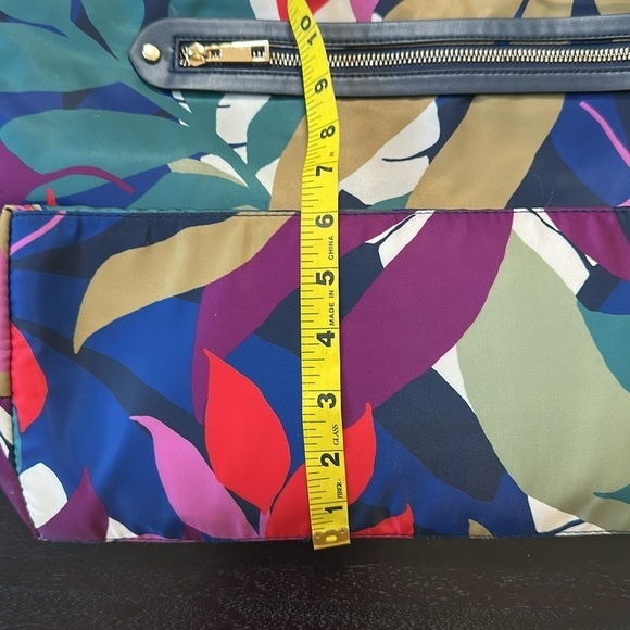 Hawaiian floral fern colorful pattern tote shoulder bag - Picture 12 of 14